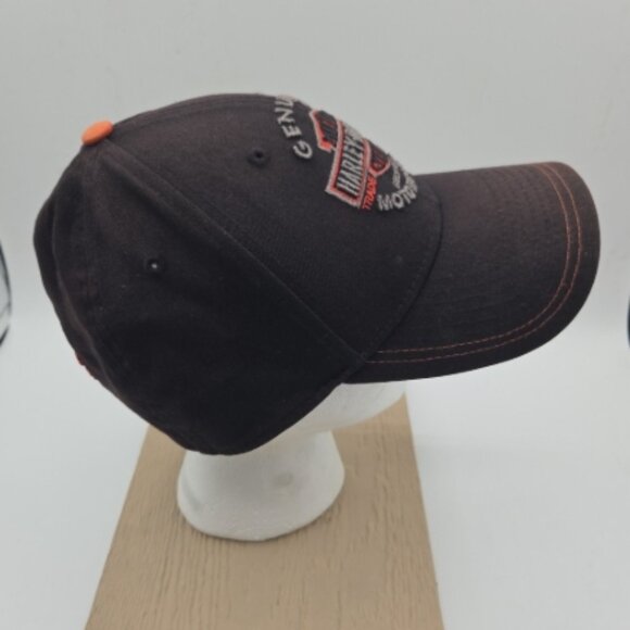 Harley-Davidson New Era 39THIRTY Hat Black Orange M/L - Picture 3 of 7